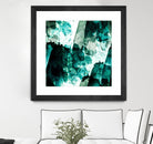 Emerald and Moss Green by Iris Lehnhardt on GIANT ART - multicolor abstracts; contemporary