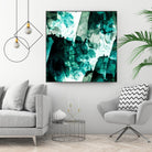 Emerald and Moss Green by Iris Lehnhardt on GIANT ART - multicolor abstracts; contemporary