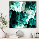 Emerald and Moss Green by Iris Lehnhardt on GIANT ART - multicolor abstracts; contemporary