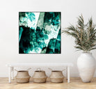 Emerald and Moss Green by Iris Lehnhardt on GIANT ART - multicolor abstracts; contemporary