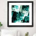 Emerald and Moss Green by Iris Lehnhardt on GIANT ART - multicolor abstracts; contemporary