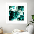 Emerald and Moss Green by Iris Lehnhardt on GIANT ART - multicolor abstracts; contemporary