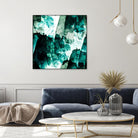 Emerald and Moss Green by Iris Lehnhardt on GIANT ART - multicolor abstracts; contemporary
