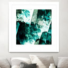 Emerald and Moss Green by Iris Lehnhardt on GIANT ART - multicolor abstracts; contemporary