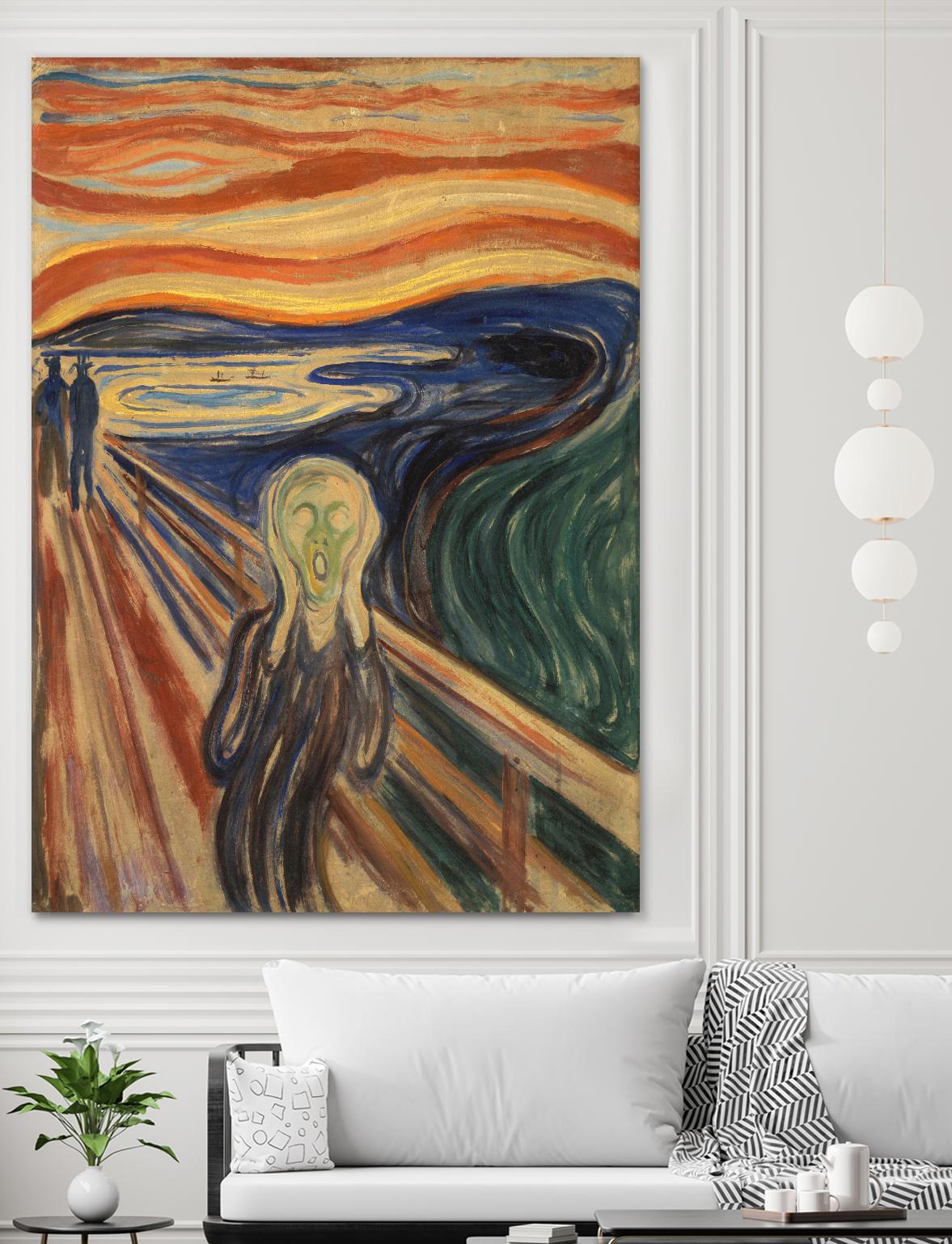 The Scream by Edvard Munch on GIANT ART - multicolor museum; figurative