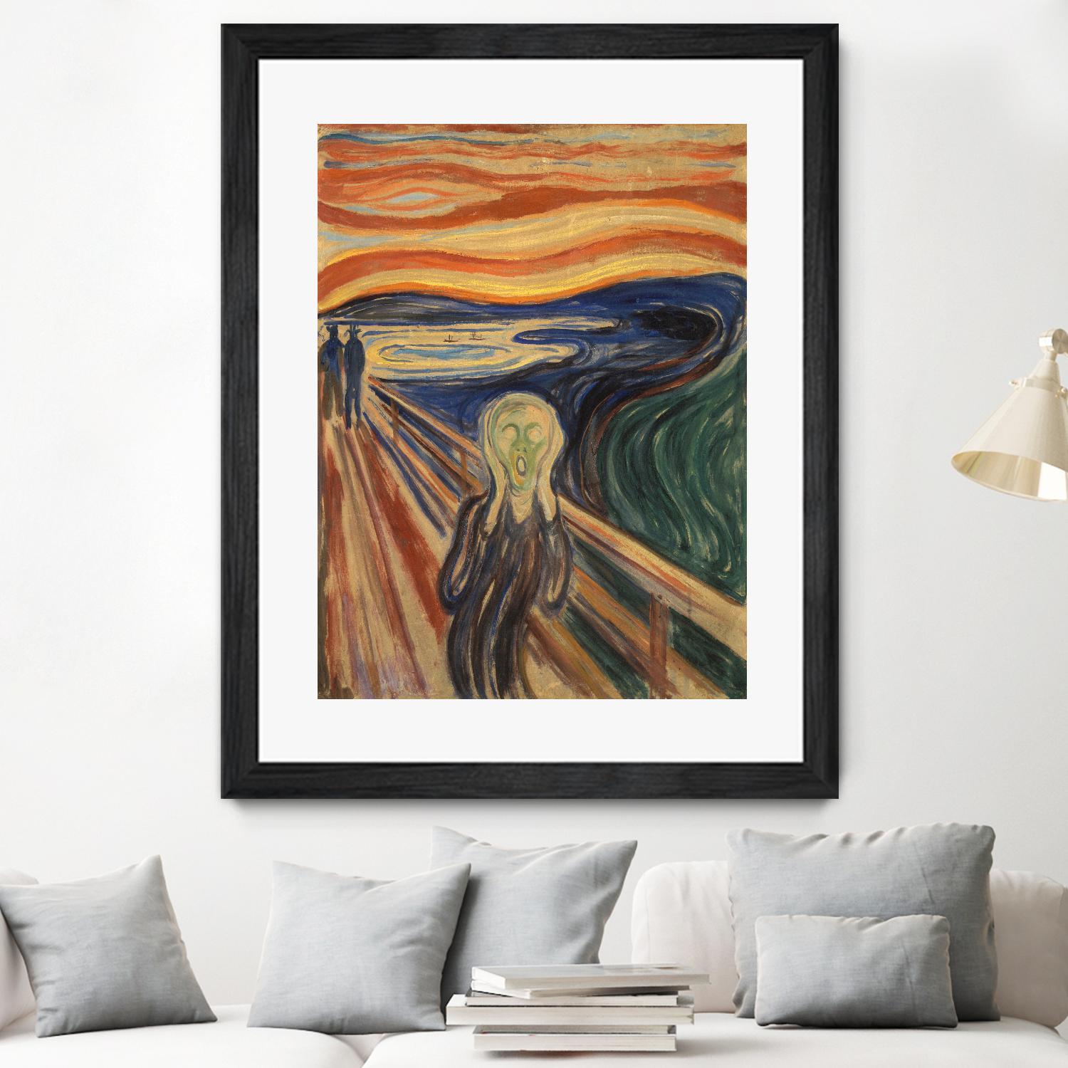 The Scream by Edvard Munch on GIANT ART - multicolor museum; figurative