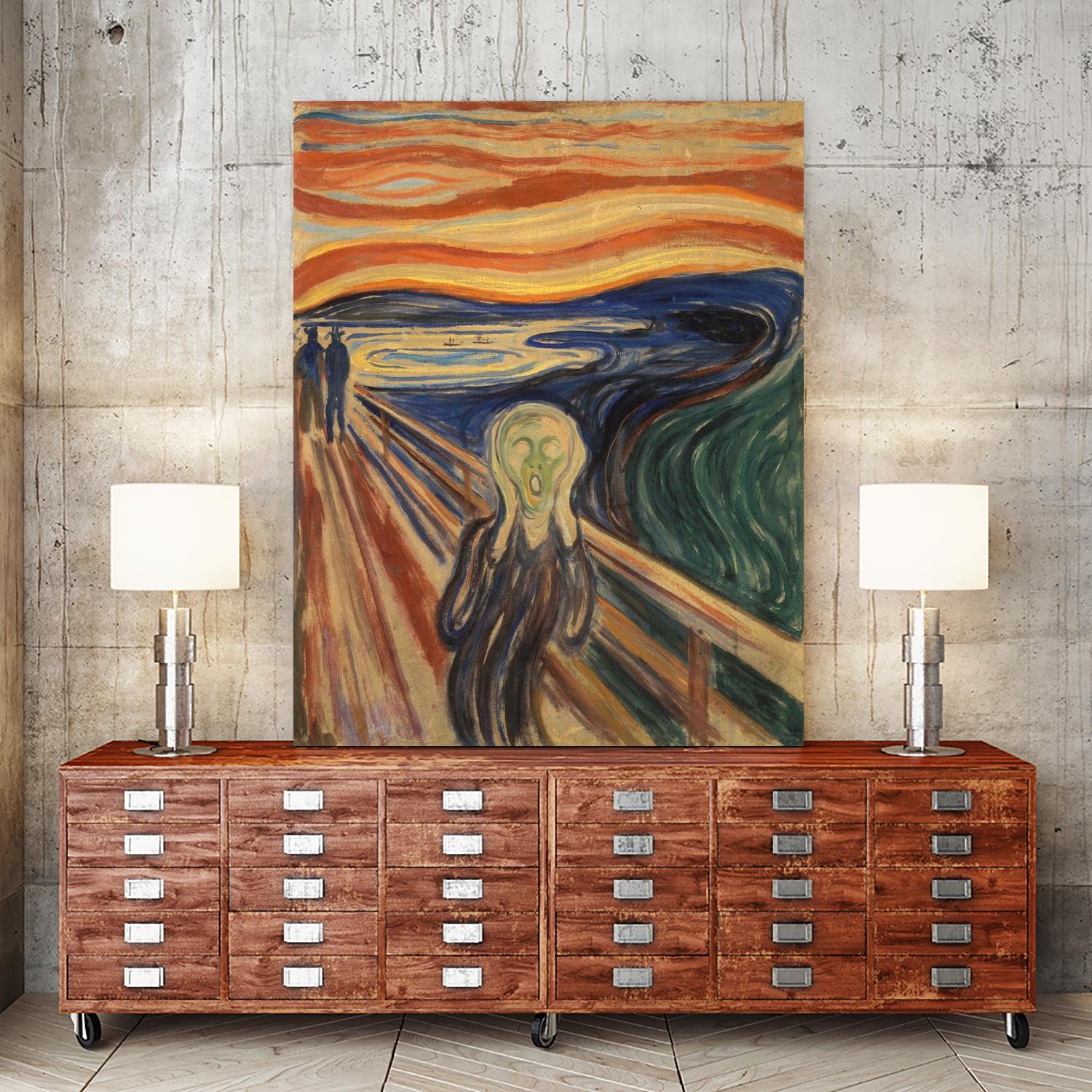 The Scream by Edvard Munch on GIANT ART - multicolor museum; figurative