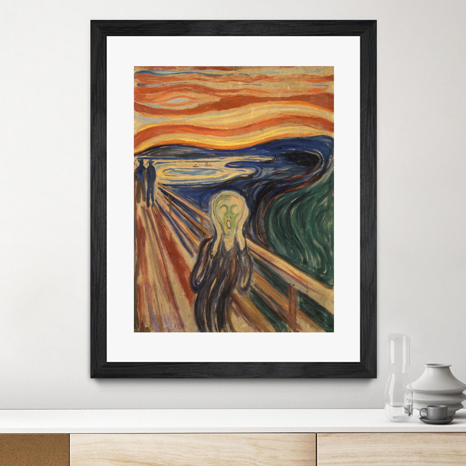 The Scream by Edvard Munch on GIANT ART - multicolor museum; figurative