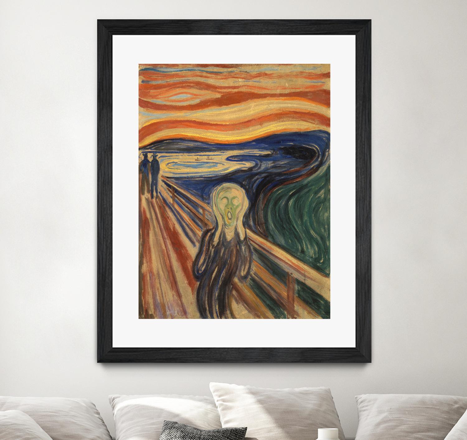 The Scream by Edvard Munch on GIANT ART - multicolor museum; figurative
