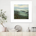 Shallow Reef by Michael Mote on GIANT ART - green coastal, landscapes, beaches, ocean