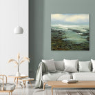 Shallow Reef by Michael Mote on GIANT ART - green coastal, landscapes, beaches, ocean