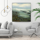 Shallow Reef by Michael Mote on GIANT ART - green coastal, landscapes, beaches, ocean