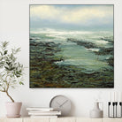 Shallow Reef by Michael Mote on GIANT ART - green coastal, landscapes, beaches, ocean
