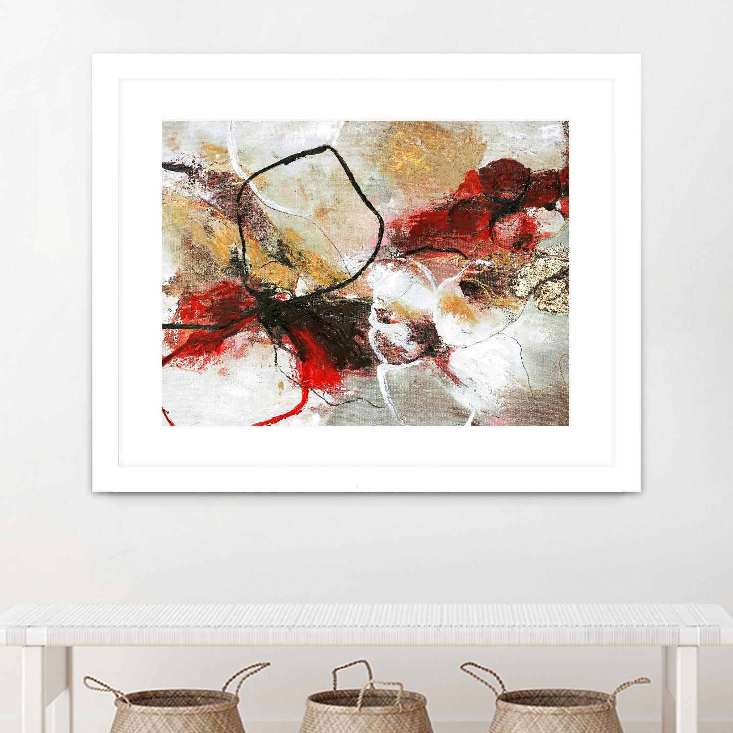 Flower Fall by Design Fabrikken on GIANT ART - multi abstracts, contemporary, floral/still life