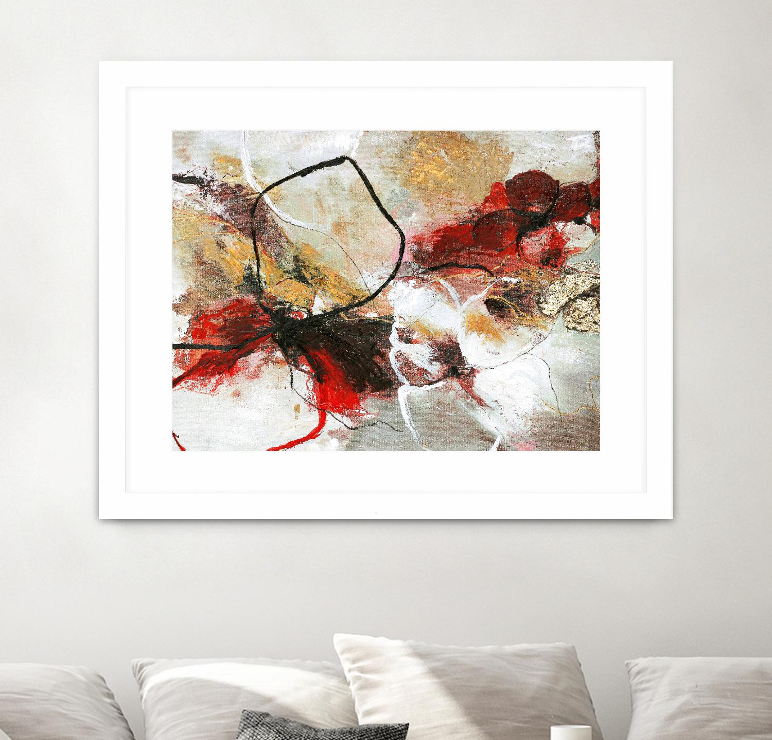 Flower Fall by Design Fabrikken on GIANT ART - multi abstracts, contemporary, floral/still life