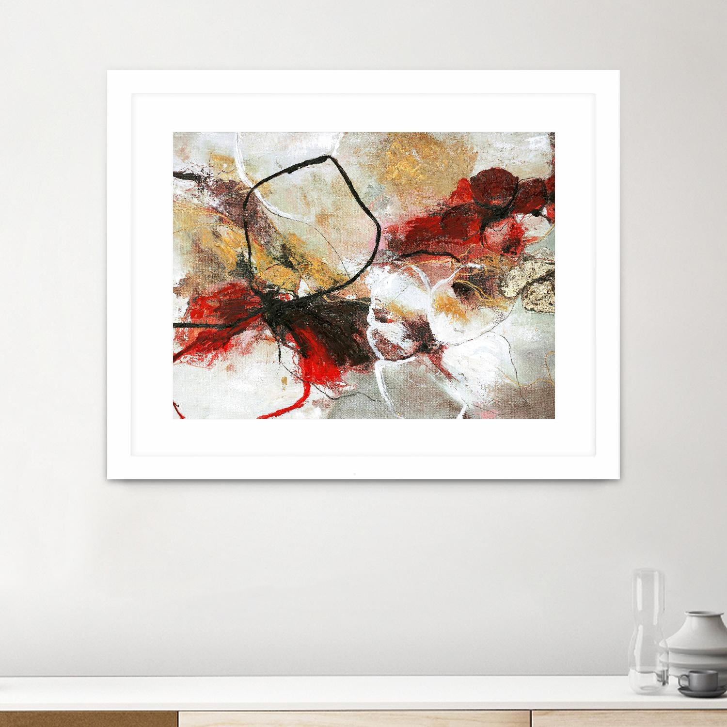 Flower Fall by Design Fabrikken on GIANT ART - multi abstracts, contemporary, floral/still life