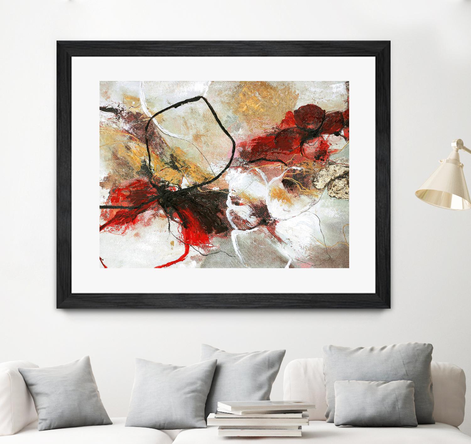 Flower Fall by Design Fabrikken on GIANT ART - multi abstracts, contemporary, floral/still life