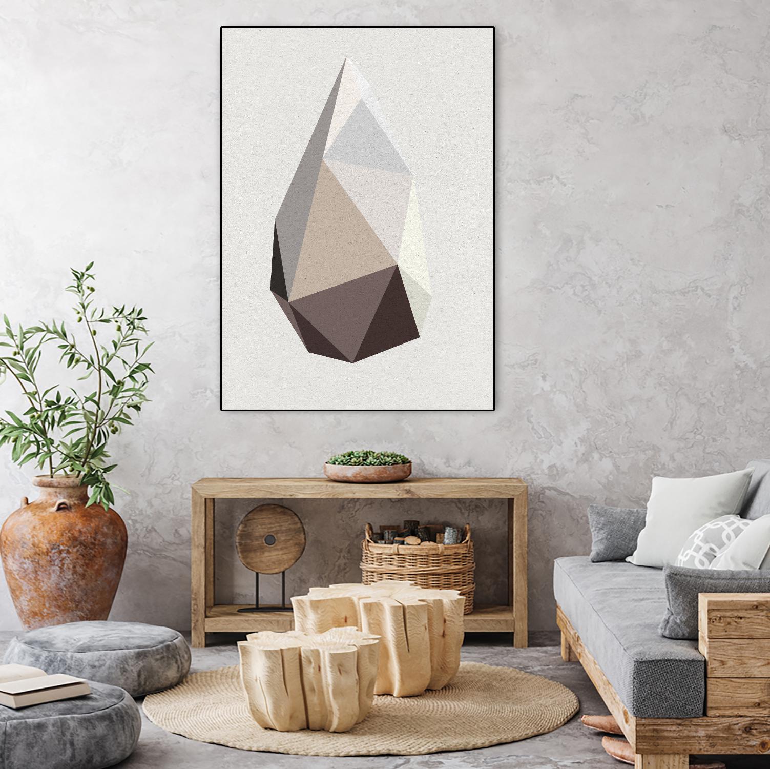 Rock 1 by Design Fabrikken on GIANT ART - brown abstracts, contemporary