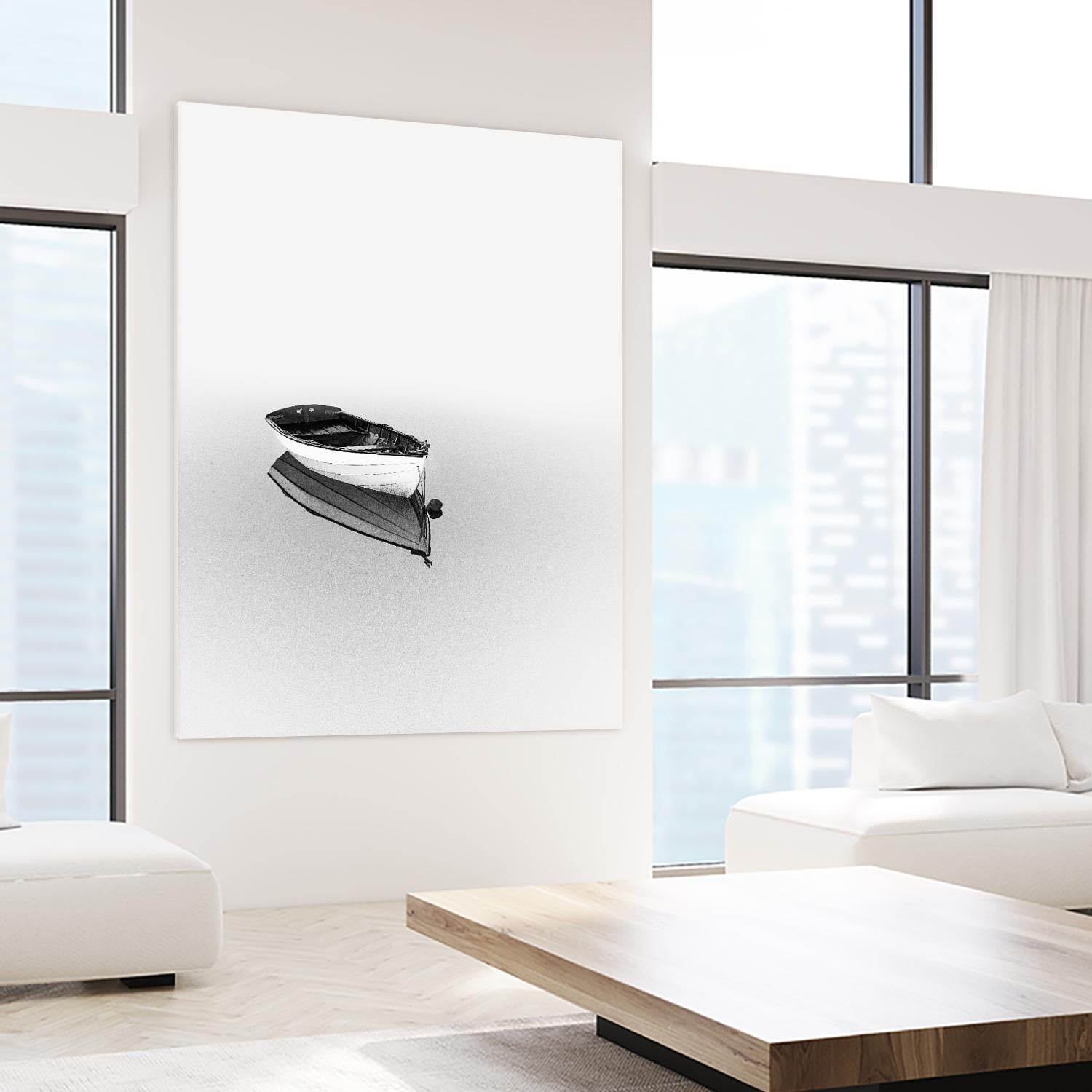 Solemn by Design Fabrikken on GIANT ART - black,white coastal, landscapes, photography, boats, waterways