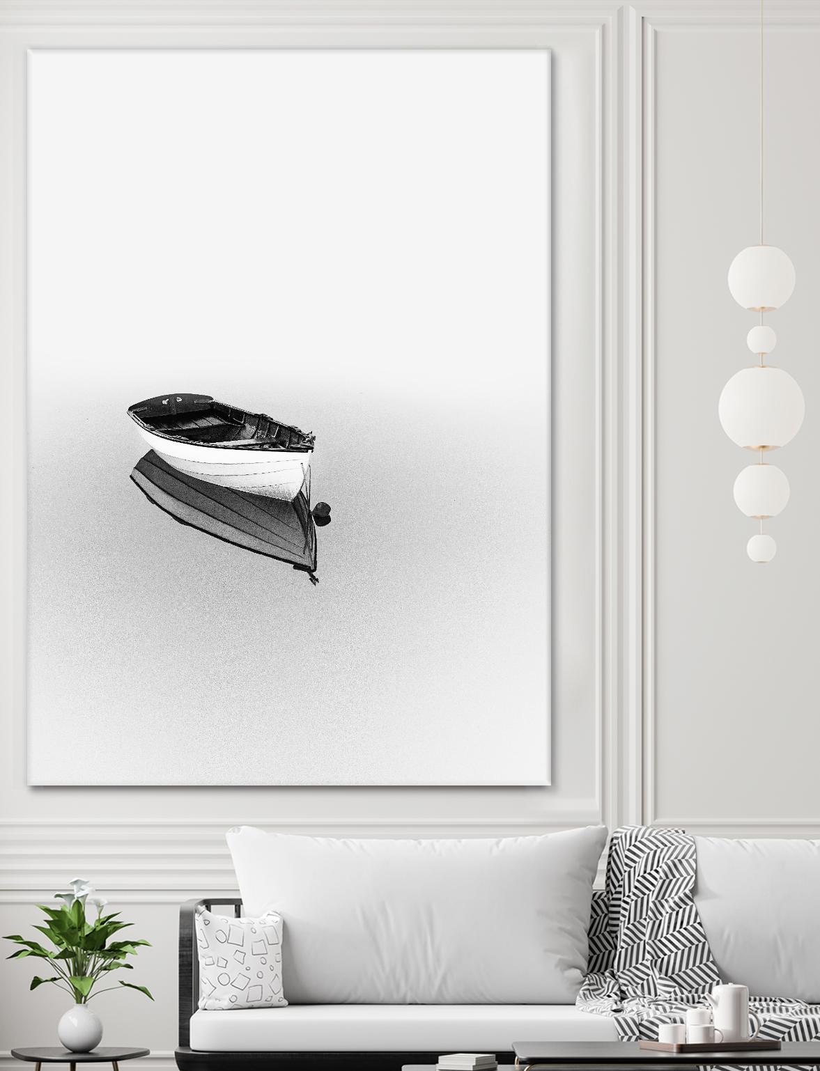 Solemn by Design Fabrikken on GIANT ART - black,white coastal, landscapes, photography, boats, waterways