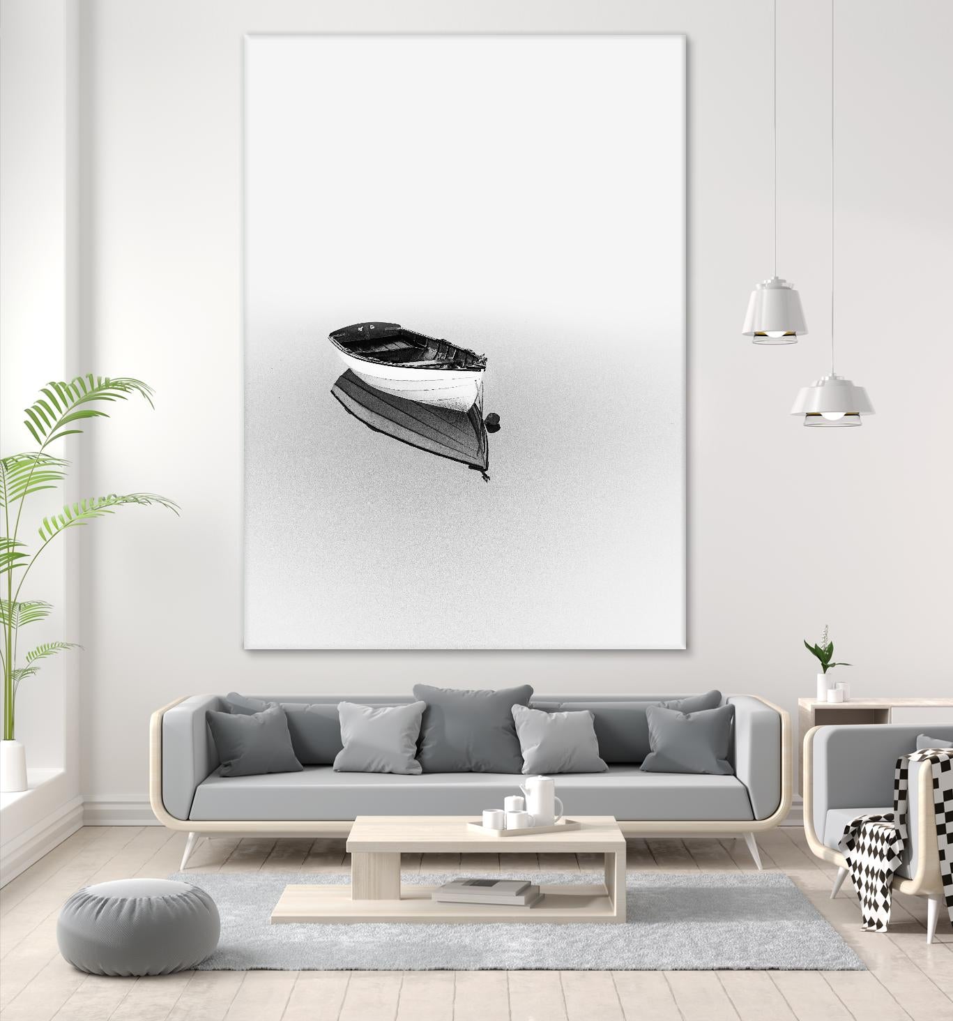 Solemn by Design Fabrikken on GIANT ART - black,white coastal, landscapes, photography, boats, waterways