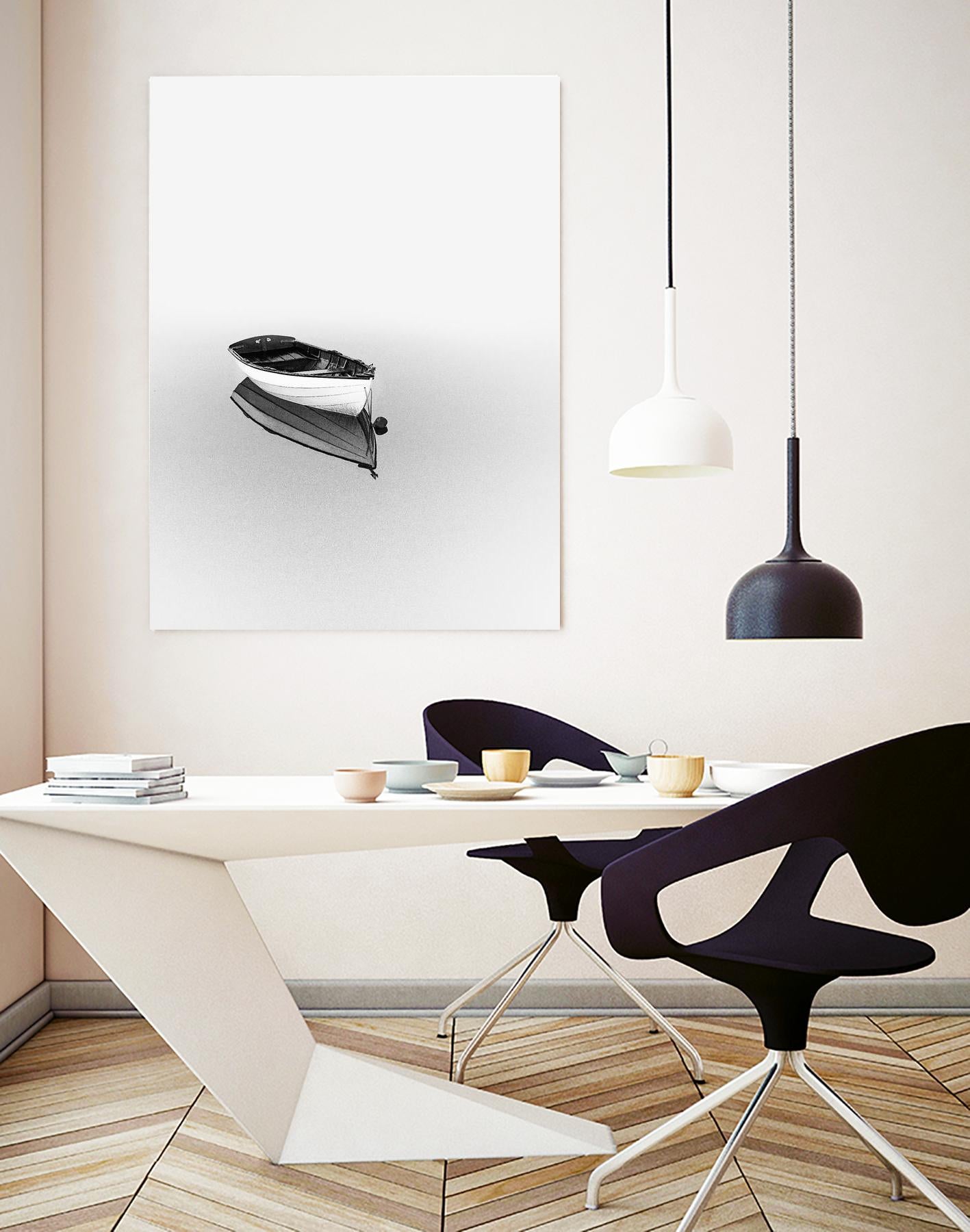 Solemn by Design Fabrikken on GIANT ART - black,white coastal, landscapes, photography, boats, waterways