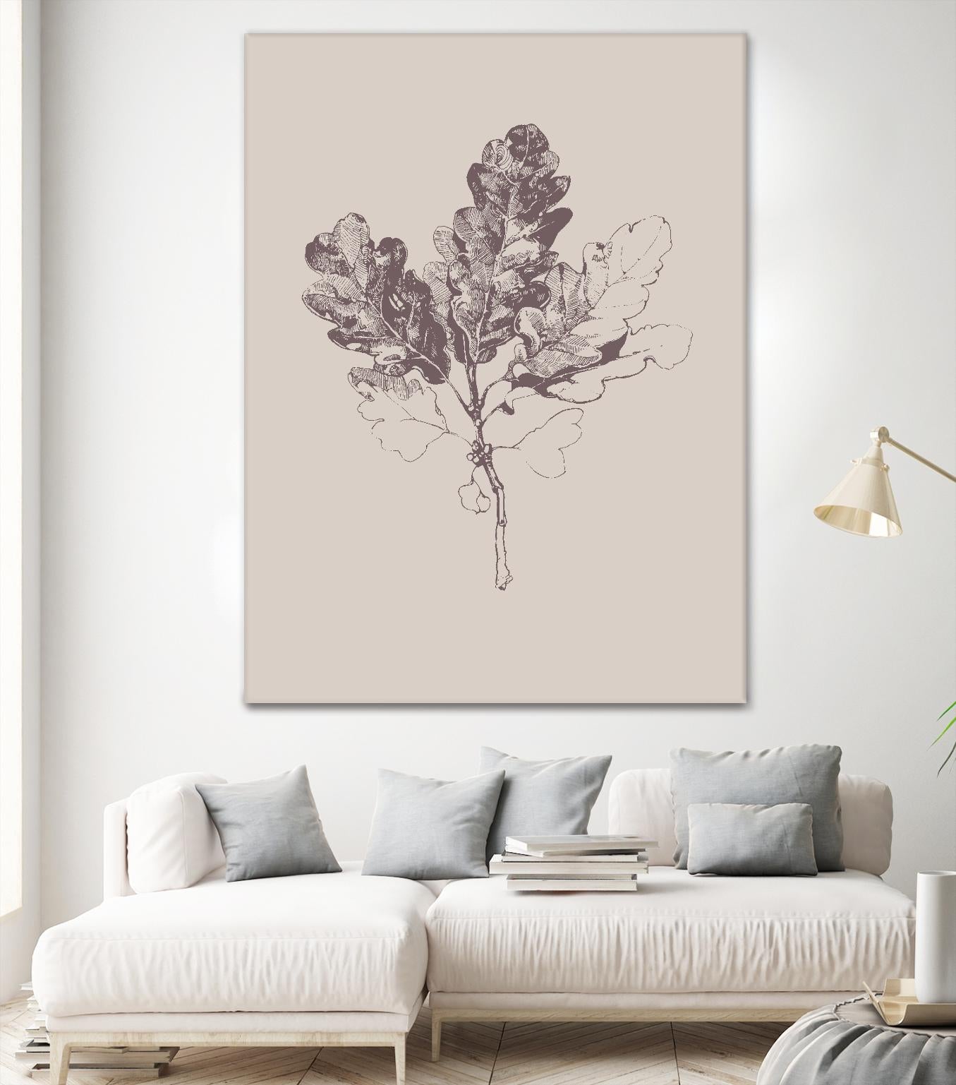 Botanica 3 by Design Fabrikken on GIANT ART - pink floral/still life, botanical, leaves