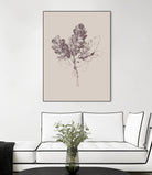 Botanica 3 by Design Fabrikken on GIANT ART - pink floral/still life, botanical, leaves