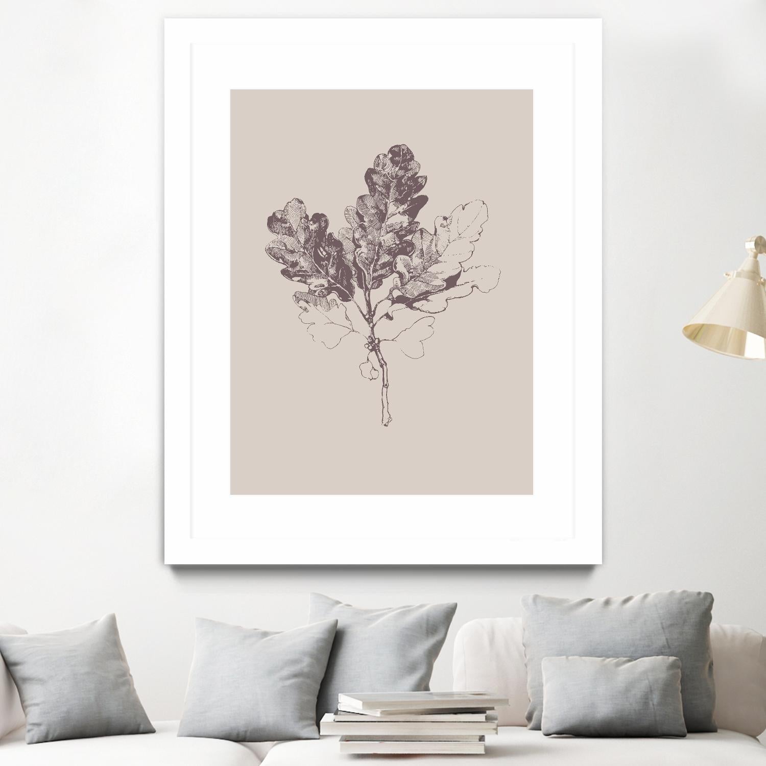 Botanica 3 by Design Fabrikken on GIANT ART - pink floral/still life, botanical, leaves