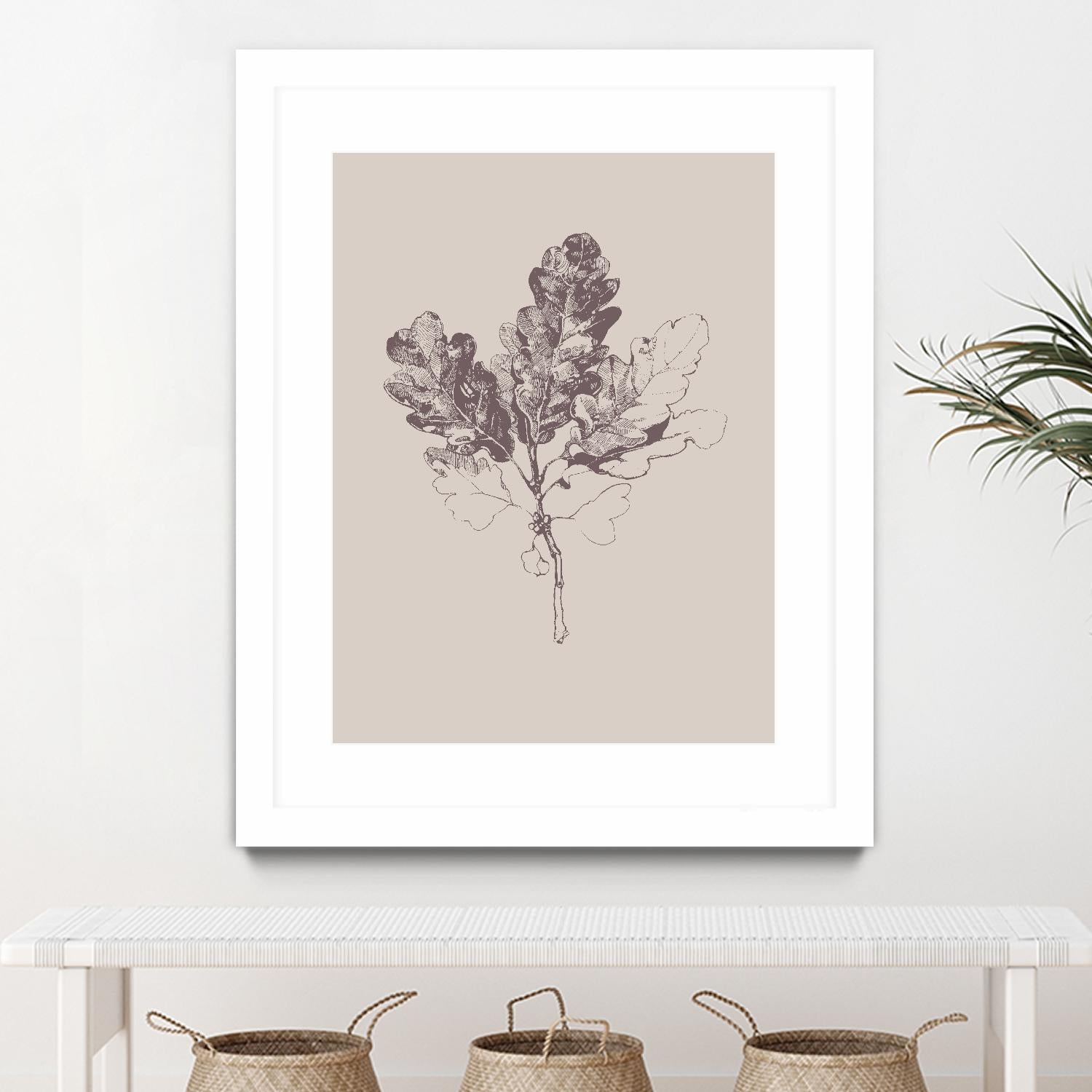 Botanica 3 by Design Fabrikken on GIANT ART - pink floral/still life, botanical, leaves