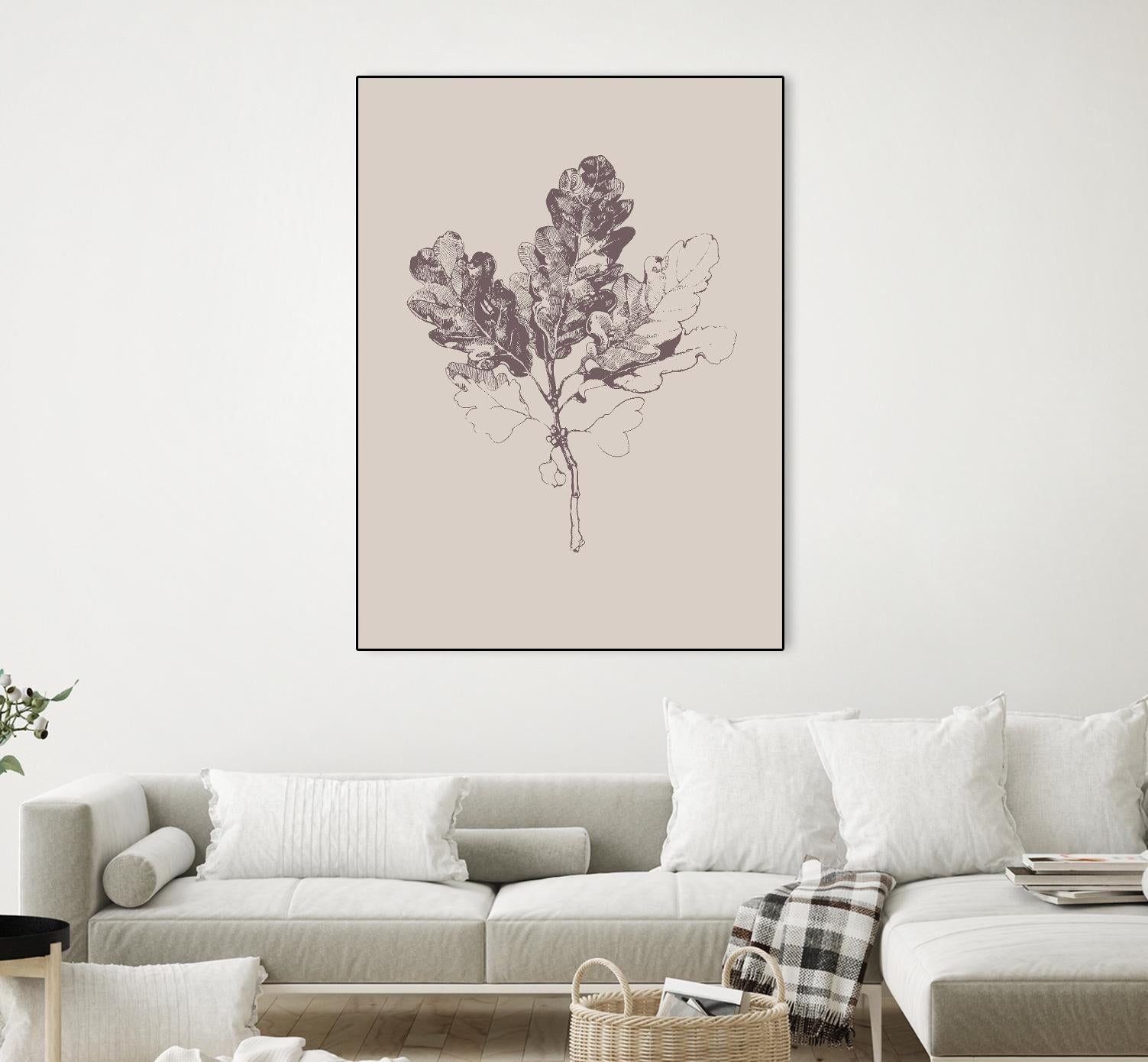 Botanica 3 by Design Fabrikken on GIANT ART - pink floral/still life, botanical, leaves