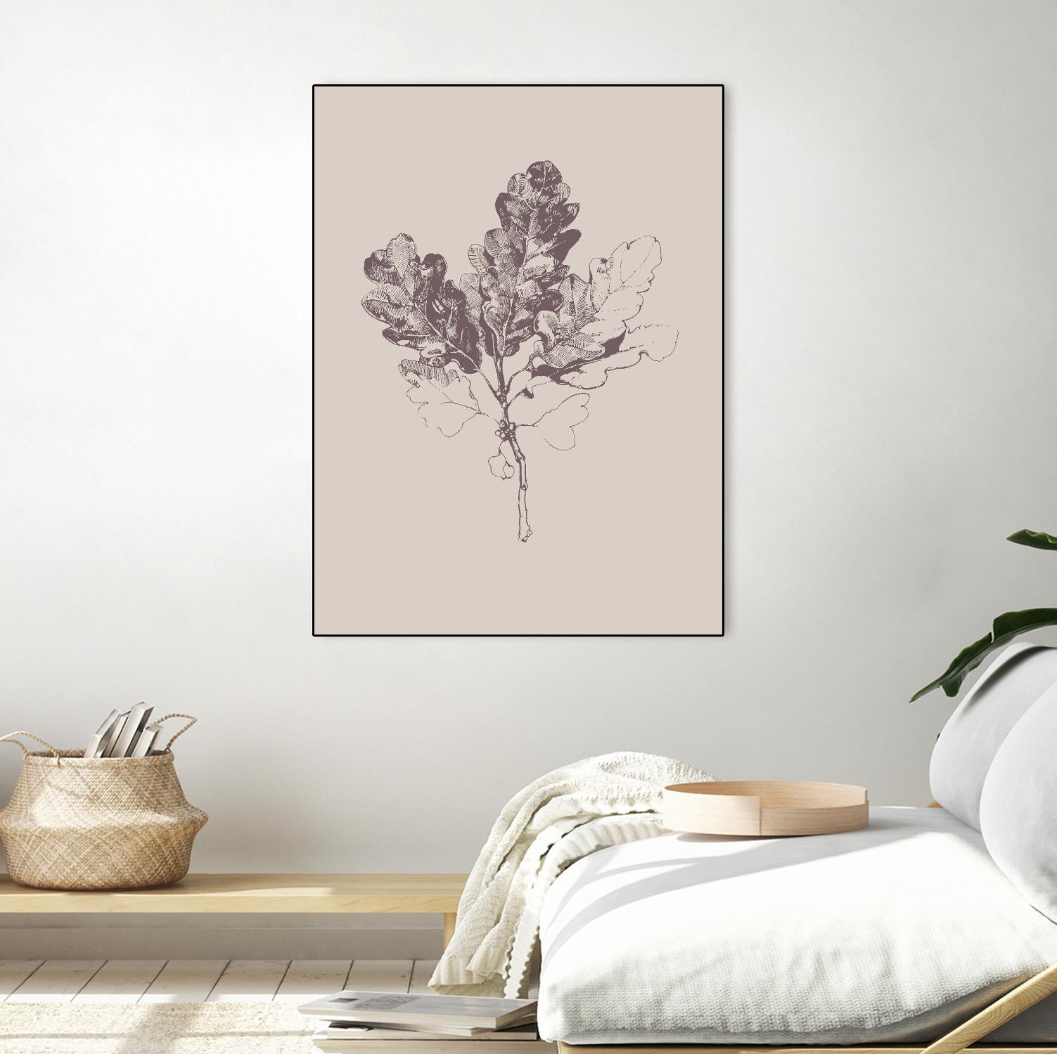 Botanica 3 by Design Fabrikken on GIANT ART - pink floral/still life, botanical, leaves