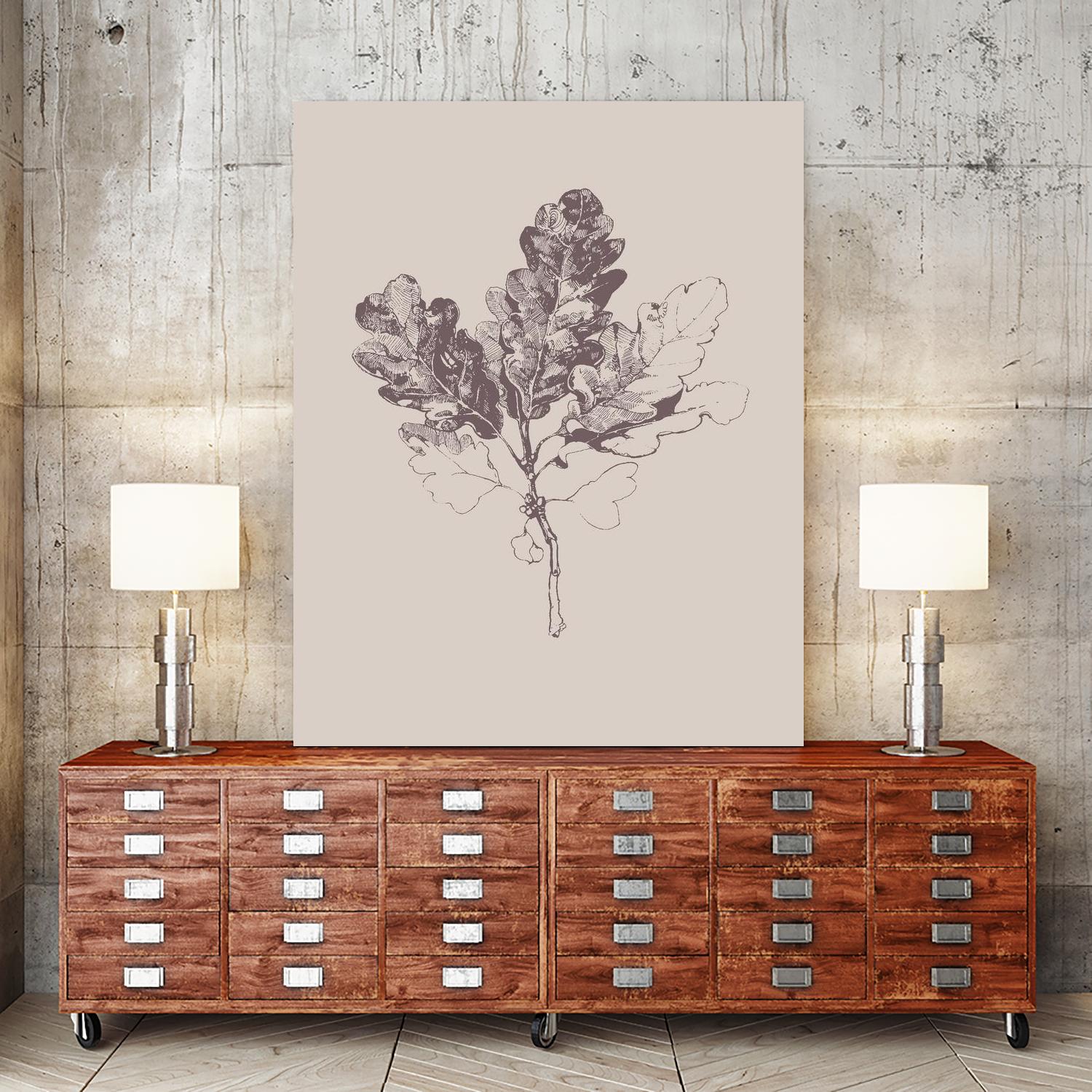 Botanica 3 by Design Fabrikken on GIANT ART - pink floral/still life, botanical, leaves