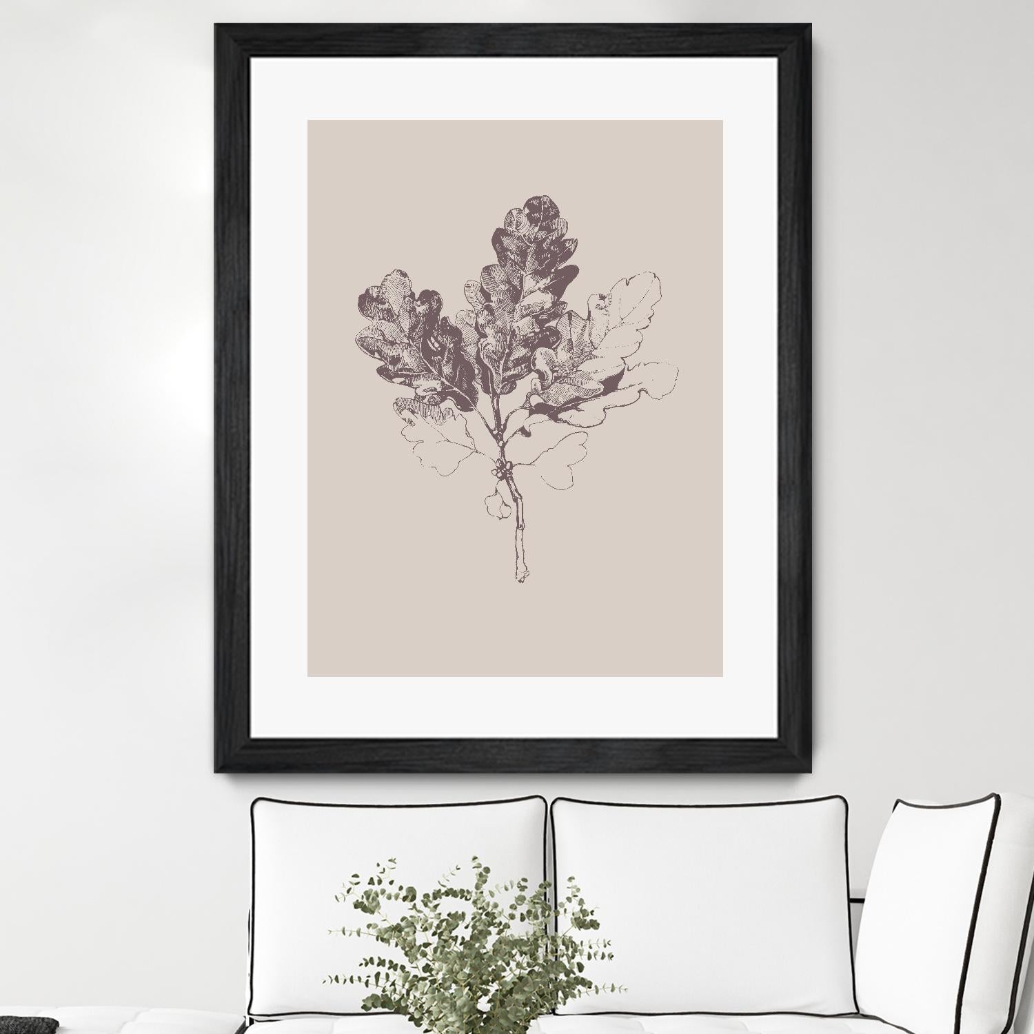Botanica 3 by Design Fabrikken on GIANT ART - pink floral/still life, botanical, leaves