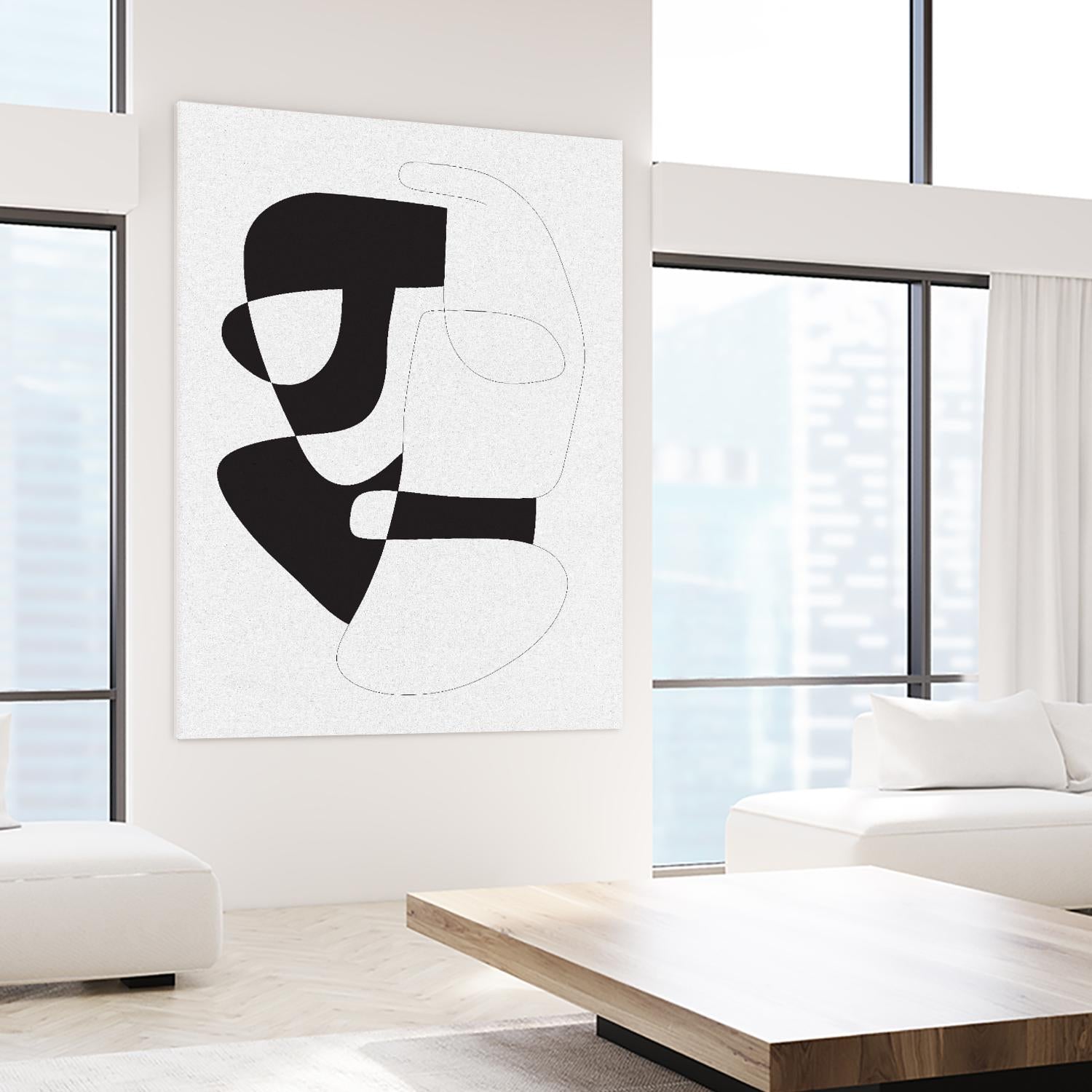 Graphical 3 by Design Fabrikken on GIANT ART - black,white abstracts, minimalist, line art