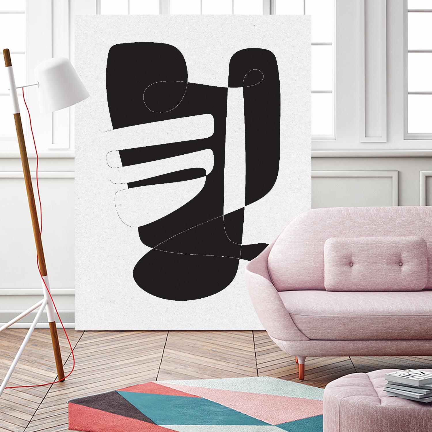 Graphical 4 by Design Fabrikken on GIANT ART - black,white abstracts, minimalist, line art