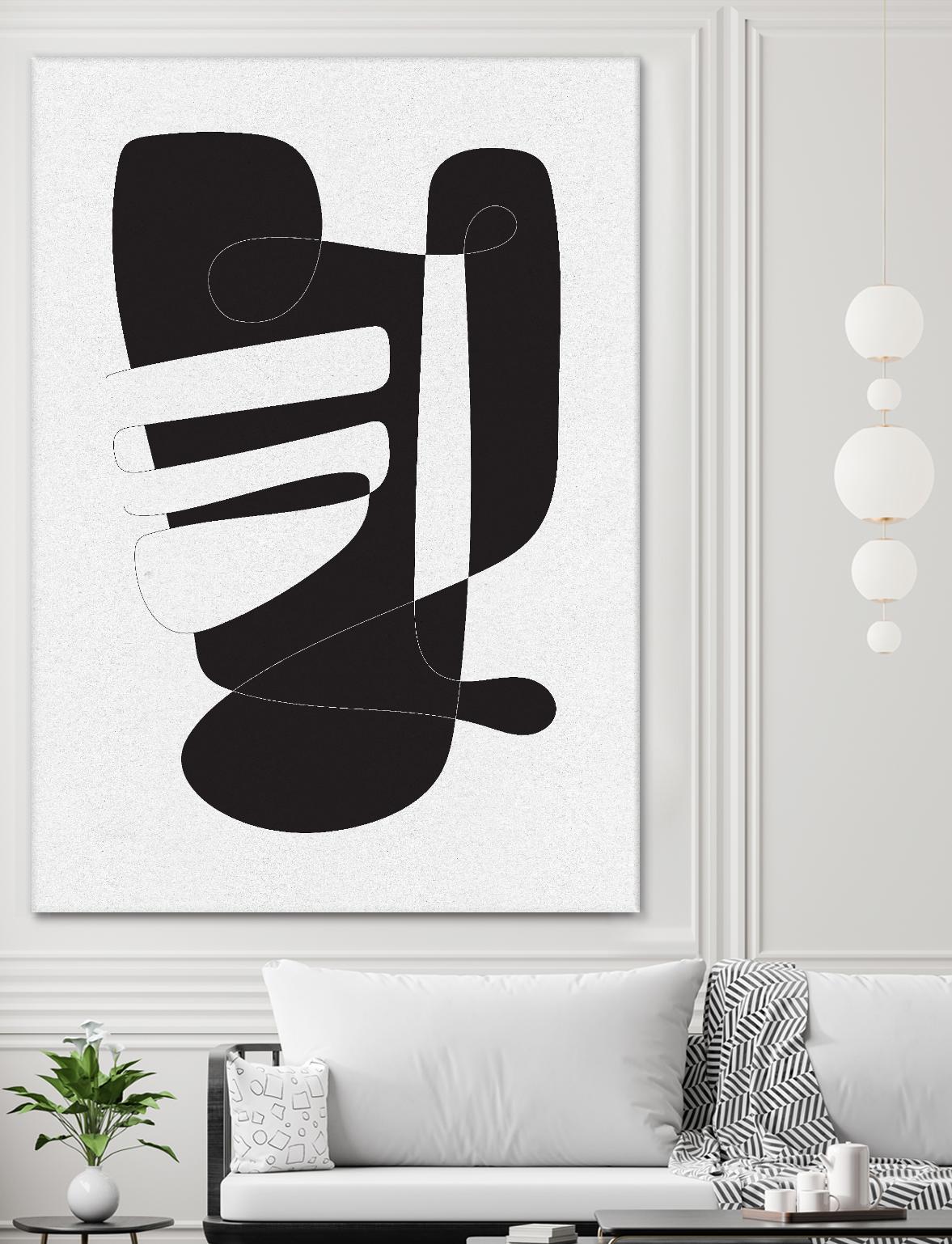 Graphical 4 by Design Fabrikken on GIANT ART - black,white abstracts, minimalist, line art