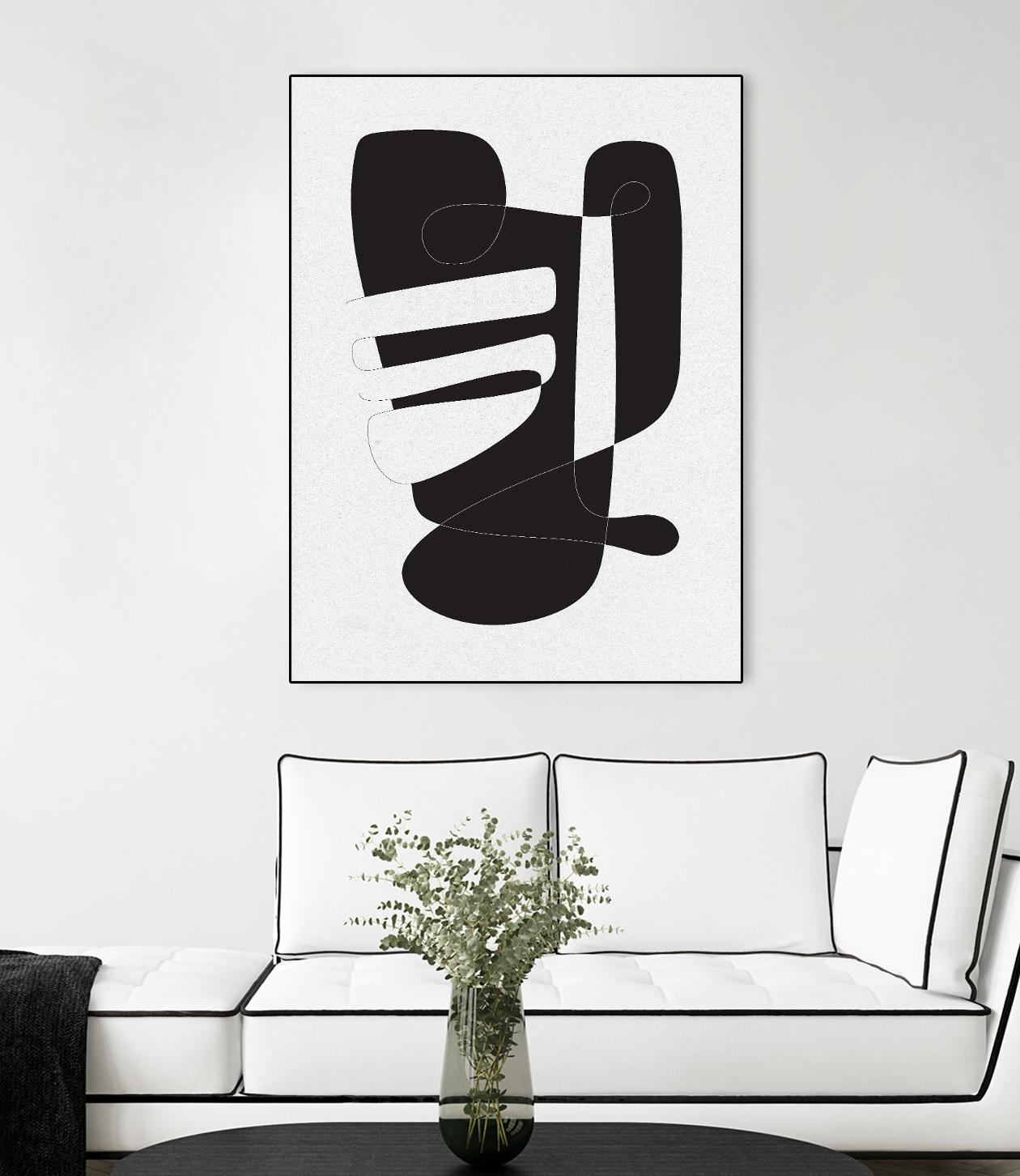 Graphical 4 by Design Fabrikken on GIANT ART - black,white abstracts, minimalist, line art