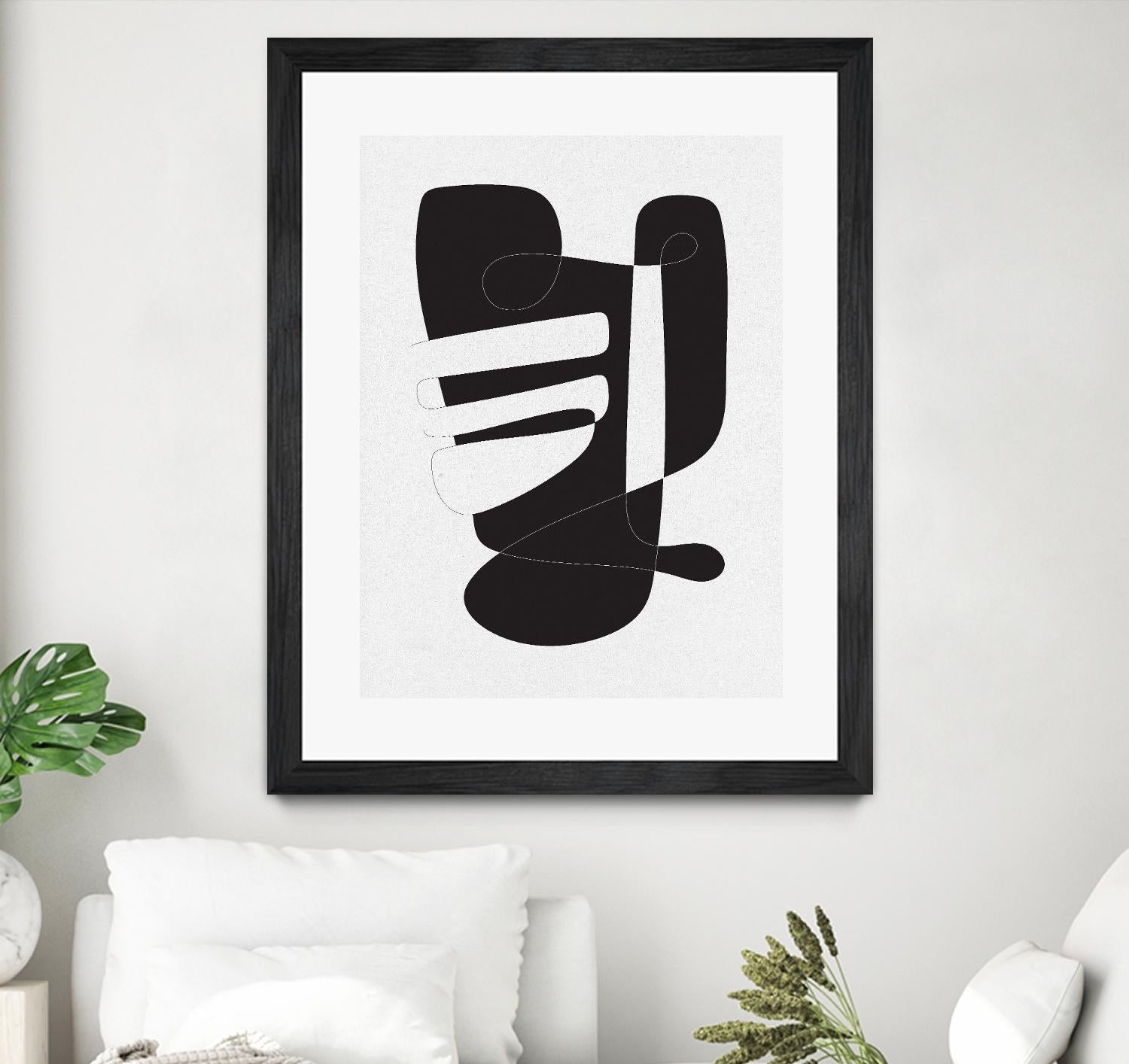 Graphical 4 by Design Fabrikken on GIANT ART - black,white abstracts, minimalist, line art