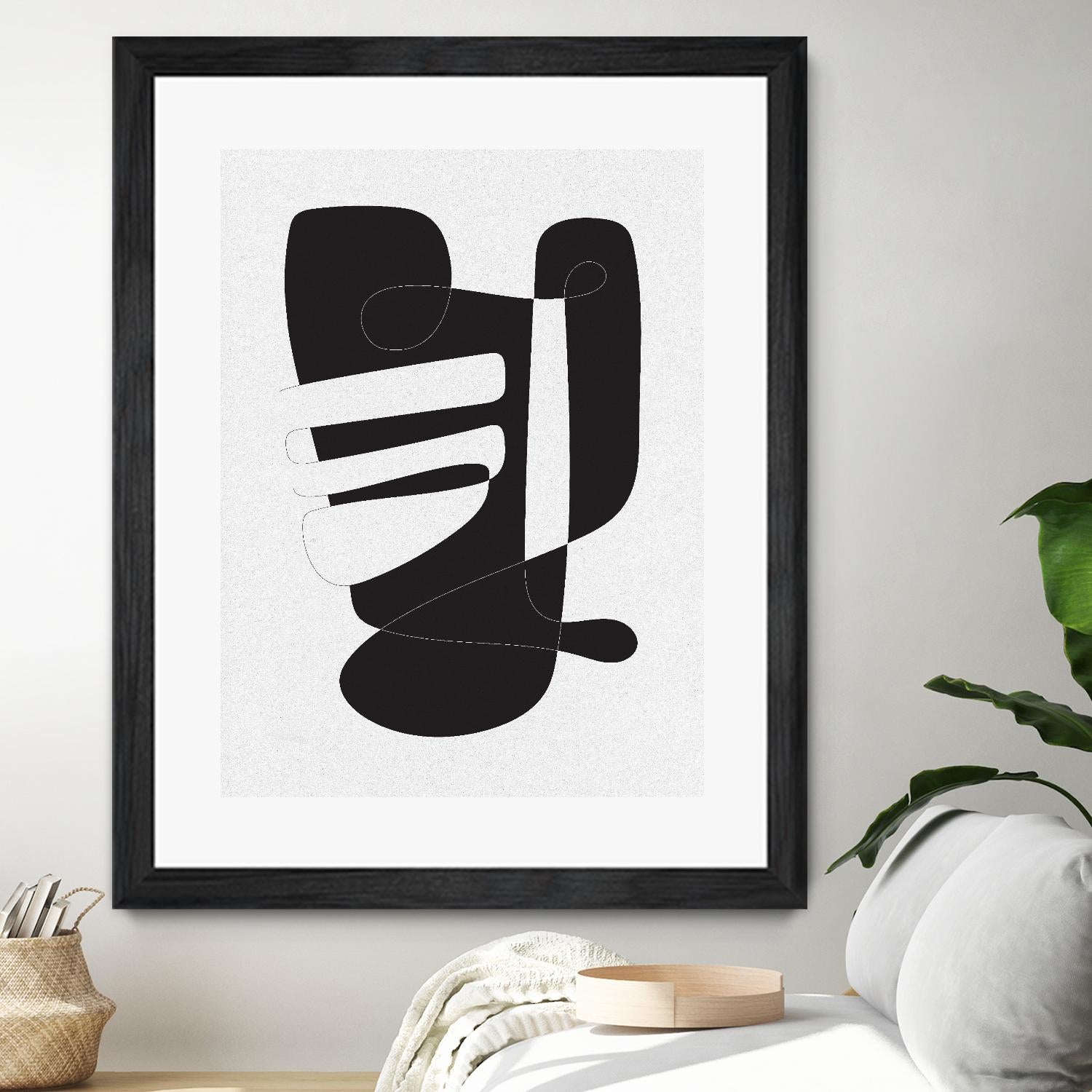 Graphical 4 by Design Fabrikken on GIANT ART - black,white abstracts, minimalist, line art