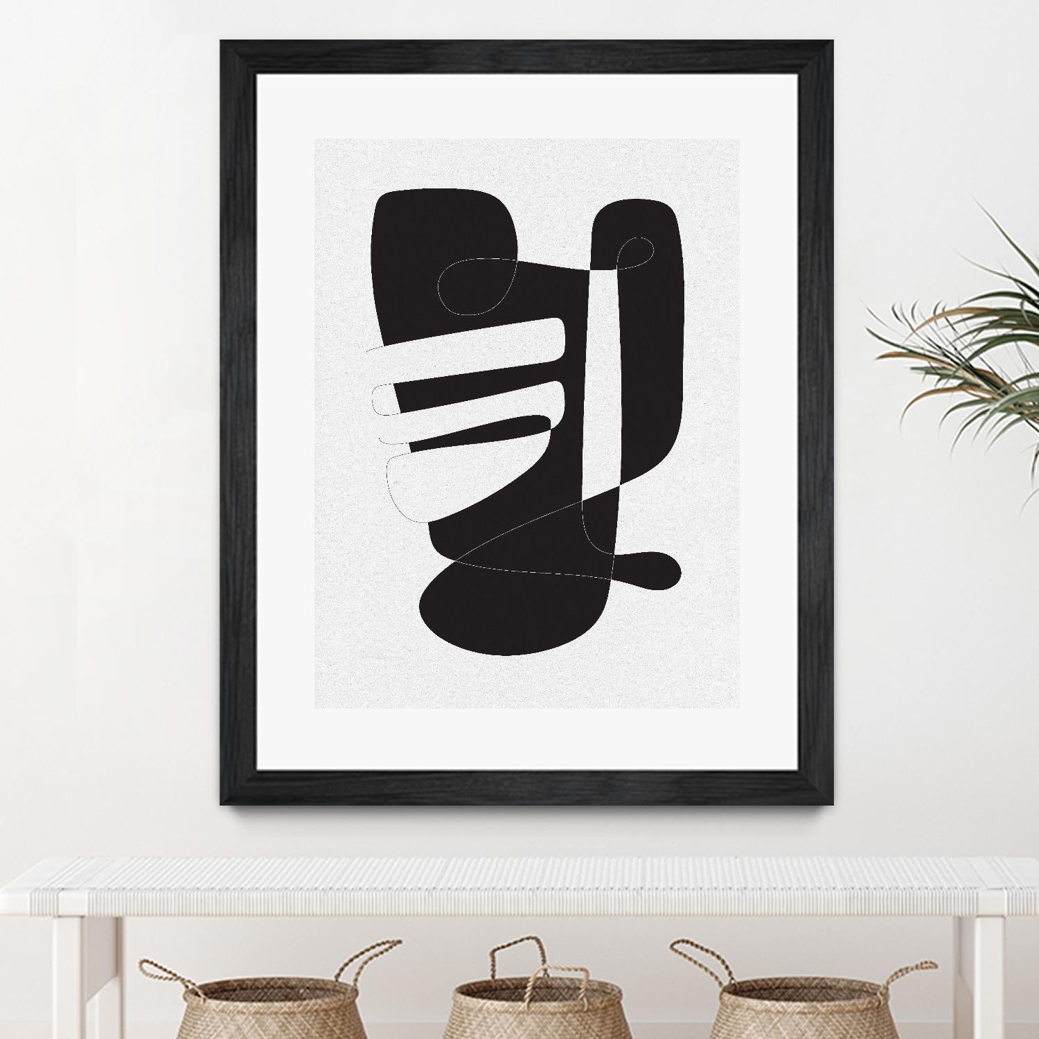 Graphical 4 by Design Fabrikken on GIANT ART - black,white abstracts, minimalist, line art