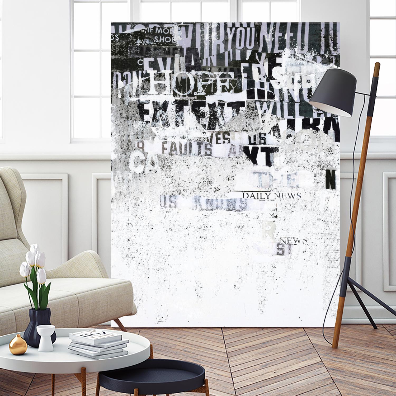 Hope by Design Fabrikken on GIANT ART - black,white design/type, college