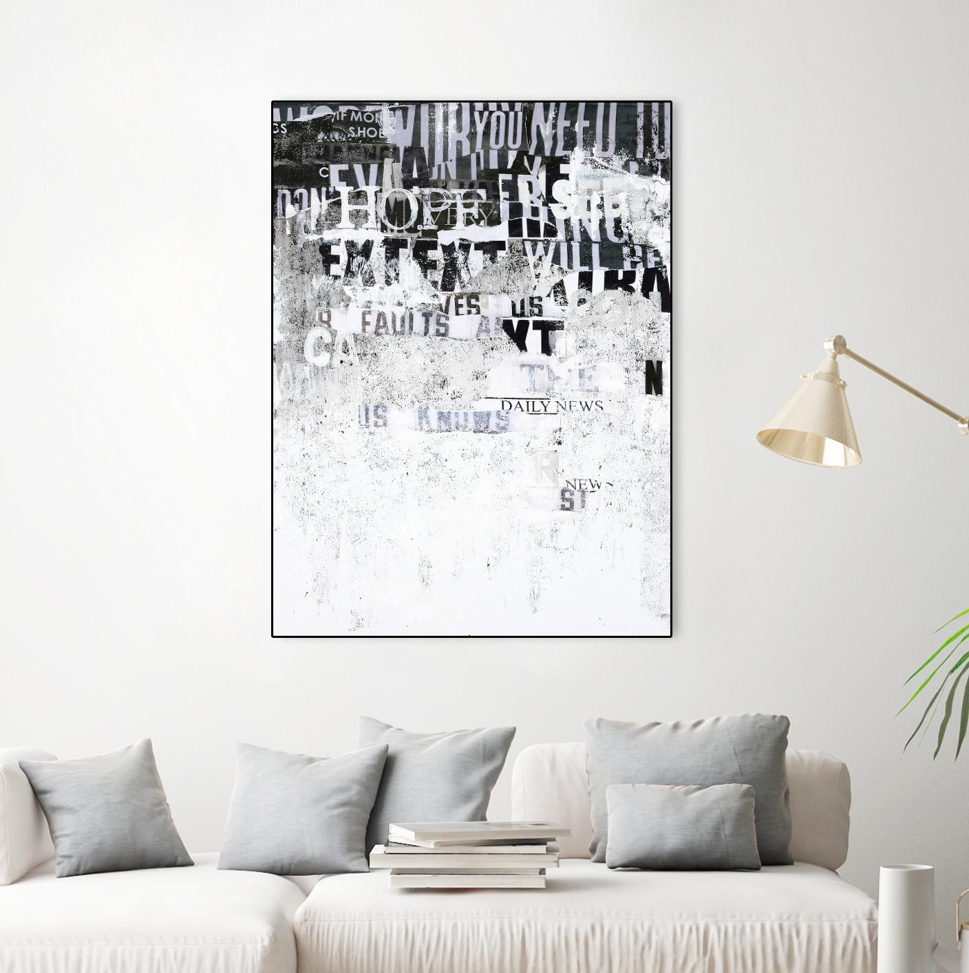 Hope by Design Fabrikken on GIANT ART - black,white design/type, college