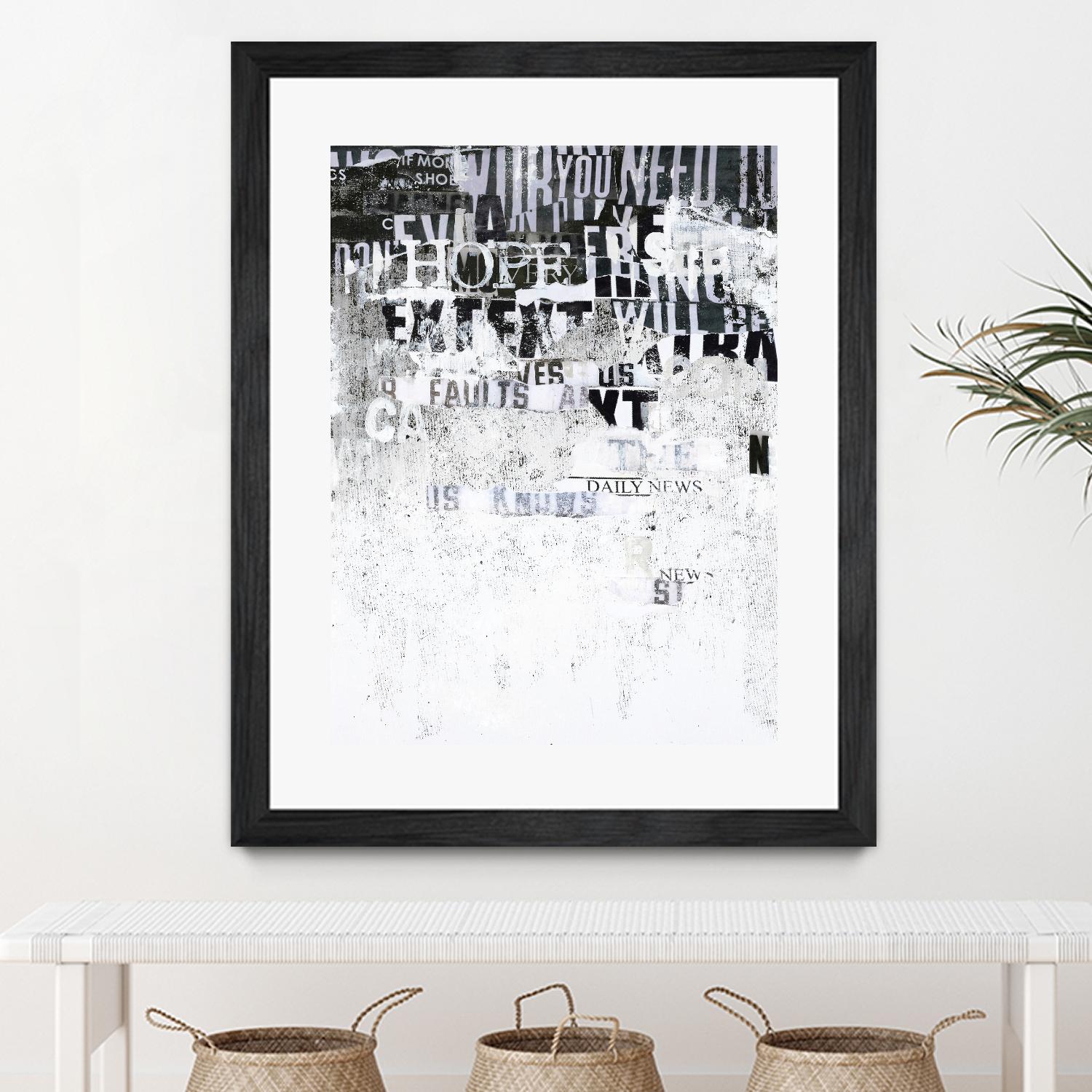 Hope by Design Fabrikken on GIANT ART - black,white design/type, college