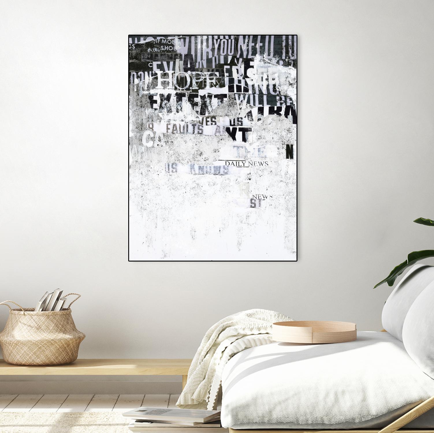 Hope by Design Fabrikken on GIANT ART - black,white design/type, college