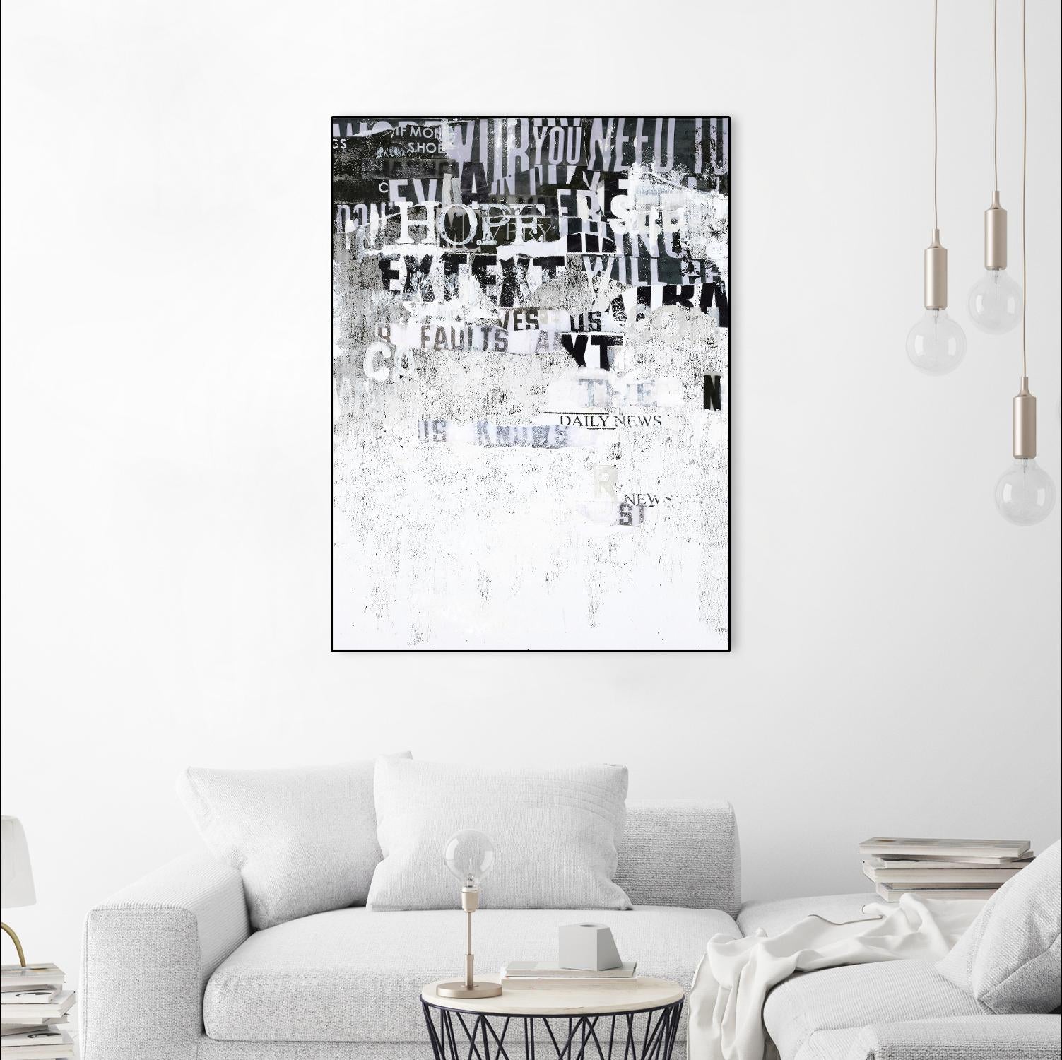 Hope by Design Fabrikken on GIANT ART - black,white design/type, college