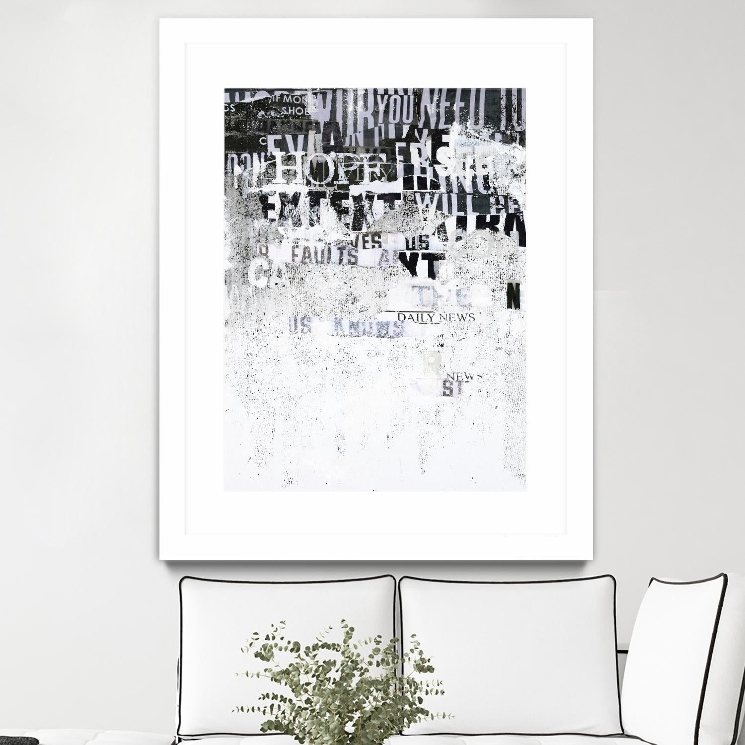 Hope by Design Fabrikken on GIANT ART - black,white design/type, college