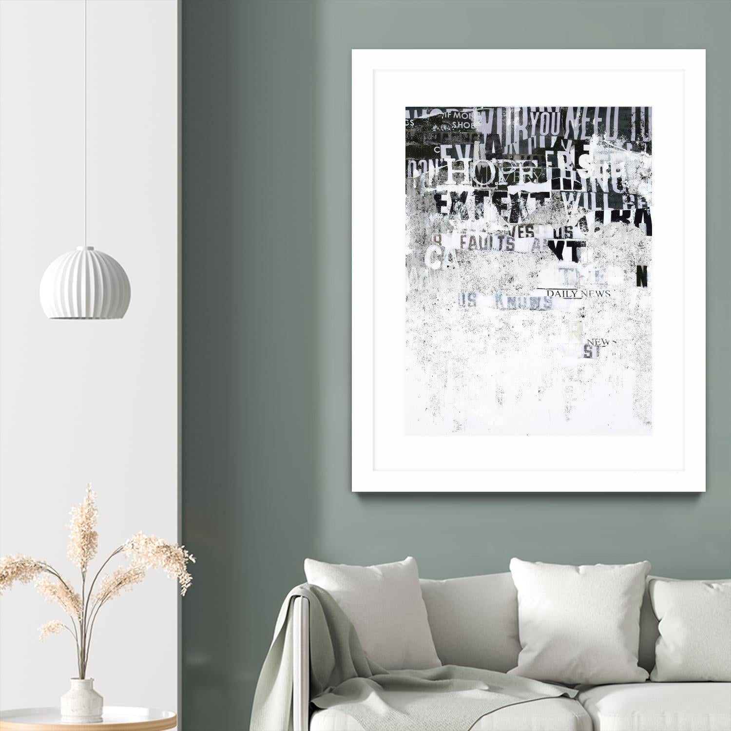 Hope by Design Fabrikken on GIANT ART - black,white design/type, college