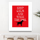 Keep Calm (Labrador) by Ginger Oliphant on GIANT ART - red inspirational, animals, novelty, design/type, dogs, humor, illustration