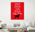 Keep Calm (Labrador) by Ginger Oliphant on GIANT ART - red inspirational, animals, novelty, design/type, dogs, humor, illustration
